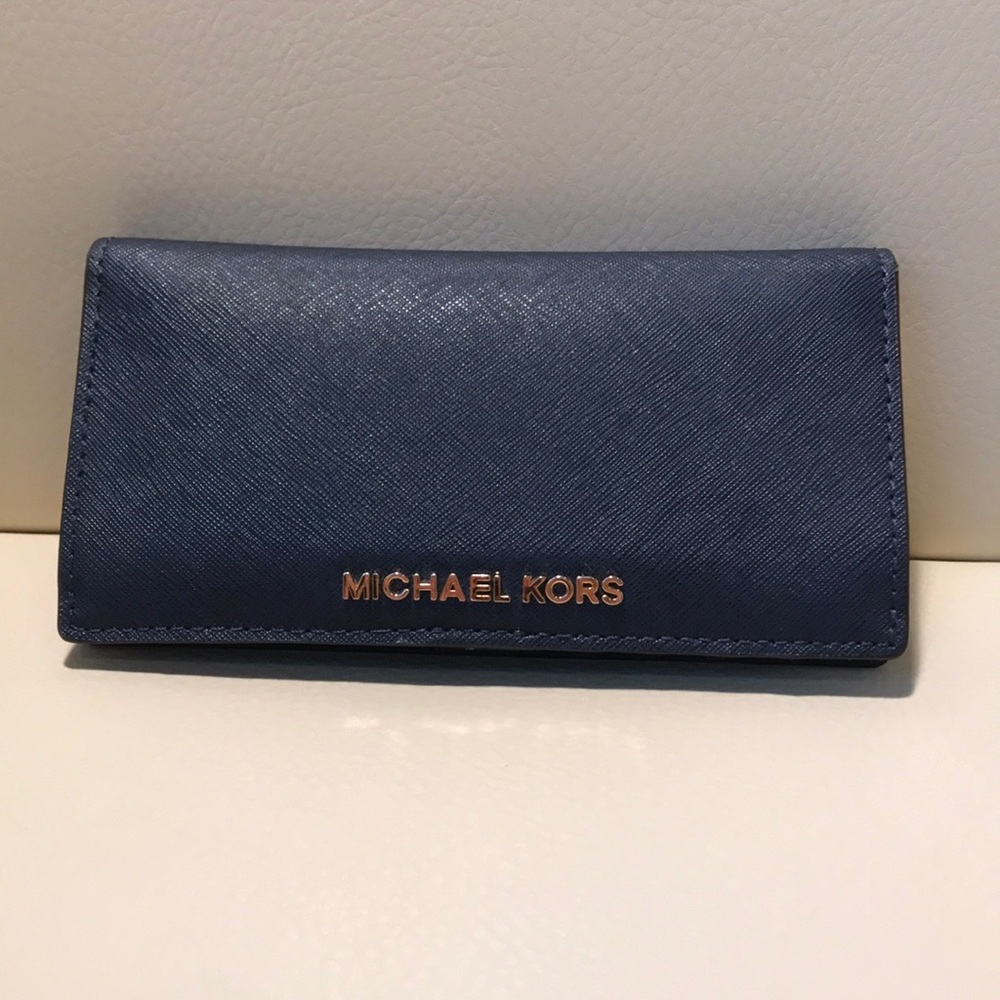 Michael Kors Navy Bifold Wallet